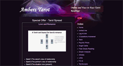 Desktop Screenshot of online-tarot-readings-by-amber.info