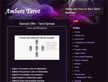 Tablet Screenshot of online-tarot-readings-by-amber.info